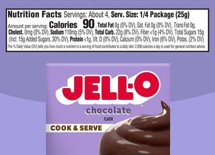 Jell-O Cook & Serve Chocolate Flavor Pudding Pie Filling Mix 3.4oz (2 Pack) - Food Beverages > Baking Desserts Puddings