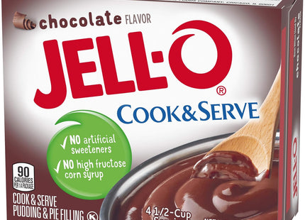 Jell-O Cook & Serve Chocolate Flavor Pudding Pie Filling Mix 3.4oz (2 Pack) - Food Beverages > Baking Desserts Puddings