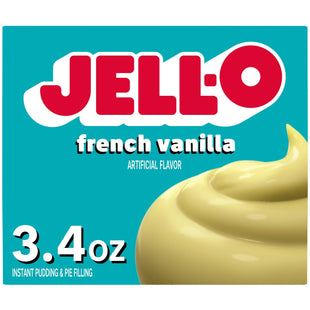 Jell-O Instant Pudding and Pie Filling Mix French Vanilla 3.4oz - Food & Beverages > Baking Desserts Puddings Dessert