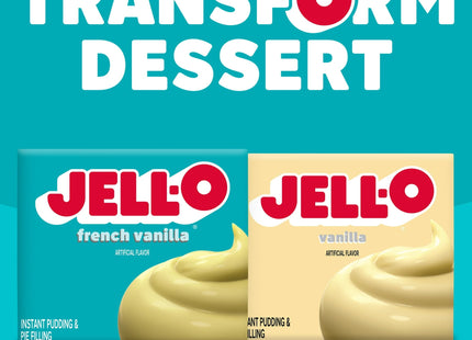 Jell-O Instant Pudding and Pie Filling Mix French Vanilla 3.4oz - Food & Beverages > Baking Desserts Puddings Dessert