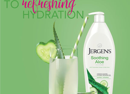 Jergens Soothing Aloe Refreshing Moisturizer Body Lotion ver 10oz (24 Pack) - Personal Care > Skin &