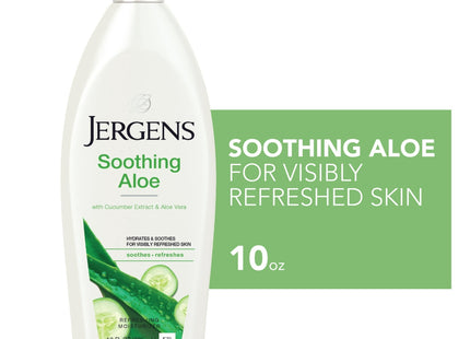 Jergens Soothing Aloe Refreshing Moisturizer Body Lotion ver 10oz (6 Pack) - Personal Care > Skin &