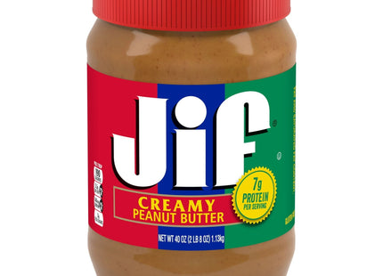 Jif Creamy Natural Peanut Butter Rich Nutty Flavor 40oz (12 Pack) - Food & Beverages > Jam Honey Spreads Nut Butters