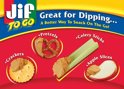Jif To Go Creamy Peanut Butter Cups Smooth and 1.5oz 8 (10 Pack) - Food & Beverages > Jam Honey Spreads Nut Butters