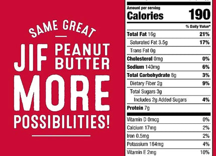 a nutrition label with the nutritional information for the product