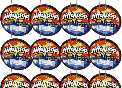 JIFFY POP Butter Flavored Popcorn Stovetop Popping Pan 4.5oz (12 Pack) - Food & Beverages > Snacks