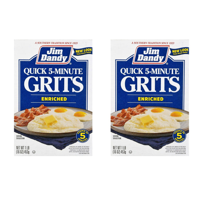 Jim Dandy Enriched Quick Grits A Taste Of The Old South 32oz (2 Pack) - Food & Beverages > Pantry Breakfast Cereals