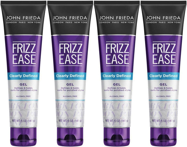 John Frieda Frizz-Ease Clearly Defined Hair Styling Gel Unisex 5oz (4 Pack) - Personal Care > & Products