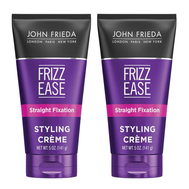 John Frizz Ease Straight Fixation Hair Styling Cream Unisex 5 floz (2 Pack) - Personal Care > & Products