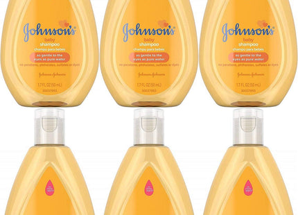 Johnson Baby Shampoo with Gentle Tear Free Formula Travel Size 1.7oz (3 Pack) - & Toddler > Bathing Grooming Shampoos