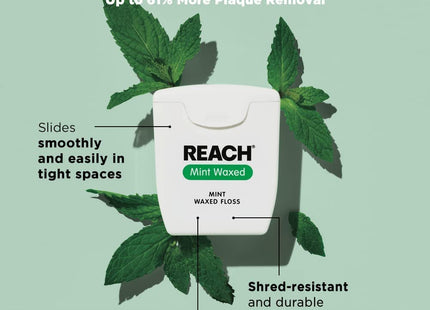 Johnson & Reach Adult Dental Floss Mint Waxed 55 yds (12 Pack) - Personal Care > Oral Flossers