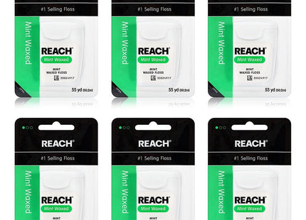 Johnson & Reach Adult Dental Floss Mint Waxed 55 yds (12 Pack) - Personal Care > Oral Flossers