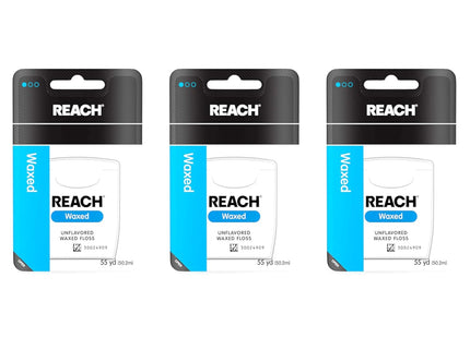 Johnson & Reach Unflavored Waxed Dental Floss 55 Yds (3 Pack) - Personal Care > Oral Flossers