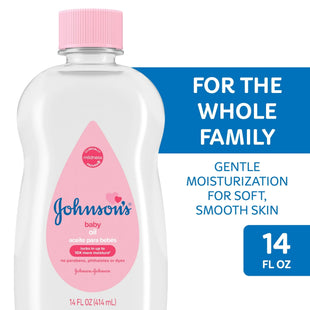 Johnson’s Baby Pure Liquid Mineral Oil Gentle & Soothing Massage 14oz (24 Pack) - Toddler > Bathing Grooming Oils