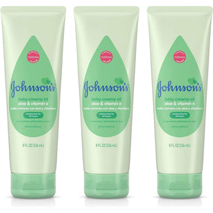 Johnson’s Body Lotion Creamy Oil with Aloe VitaminE Moisturizing 8.0oz (3 Pack) - Baby & Toddler > Bathing Grooming