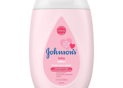 Johnson’s Moisturizing Mild Pink Baby Body Lotion Coconut Oil 3.4 Floz (2 Pack) - & Toddler > Bathing Grooming