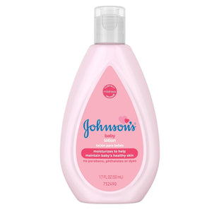 Johnson’s Moisturizing Pink Baby Lotion Coconut Oil Travel Size 1.7oz (12 Pack) - & Toddler > Bathing Grooming