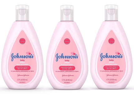 Johnson’s Moisturizing Pink Baby Lotion Coconut Oil Travel Size 1.7oz (3 Pack) - & Toddler > Bathing Grooming