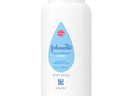 Johnson’s Naturally Derived Cornstarch Baby Powder Aloe VitaminE 1.5oz (5 Pack) - & Toddler > Bathing Grooming Body