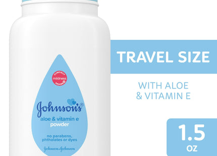 Johnson’s Naturally Derived Cornstarch Baby Powder Aloe VitaminE 1.5oz (5 Pack) - & Toddler > Bathing Grooming Body