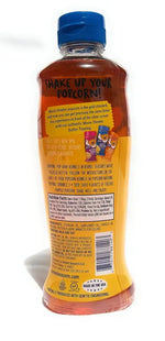 a bottle of honey syrup