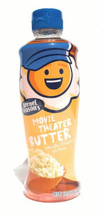 a bottle of honey butter with a blue cap