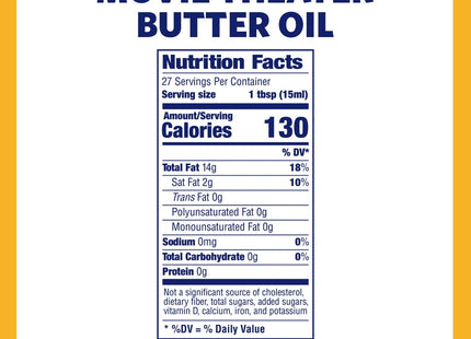 Kernel Season’s Popcorn Oil Butter Flavored Popping & Topping 13.75oz (6 Pack) - Food Beverages > Baking Desserts