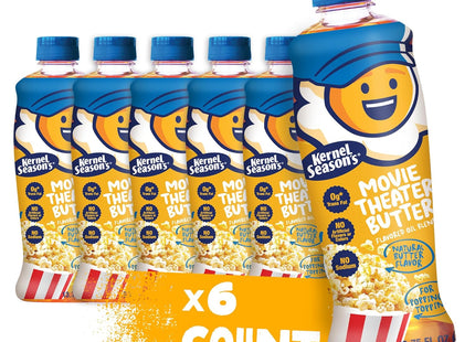 Kernel Season’s Popcorn Oil Butter Flavored Popping & Topping 13.75oz (6 Pack) - Food Beverages > Baking Desserts