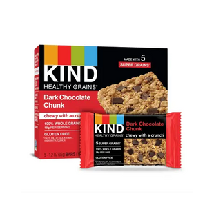 a close up of a box of kind granola bars