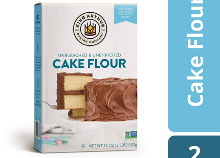 King Arthur Unbleached and Unenriched Cake Flour Blend Non-GMO 32oz (3 Pack) - Food & Beverages > Baking Desserts