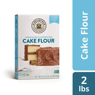 King Arthur Unbleached and Unenriched Cake Flour Blend Non-GMO 32oz (3 Pack) - Food & Beverages > Baking Desserts