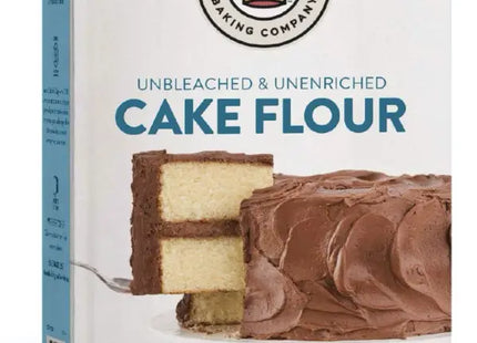a box of cake flour with a piece missing
