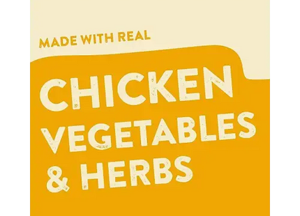 a poster with the words chicken vegetables and herbs