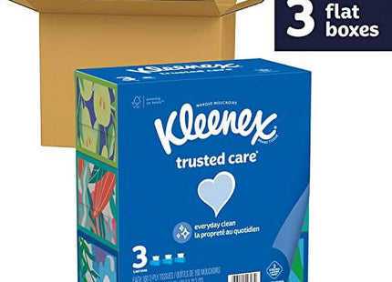 Kleenex Trusted Care Everyday Facial Tissue White 160ct (3 Pack) - Personal > Skin Tissues