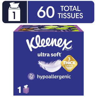 Kleenex Ultra Soft Facial Tissues Cube Box 60ct (12 Pack) - Personal Care > Skin