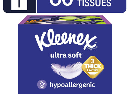 Kleenex Ultra Soft Facial Tissues Cube Box 60ct (4 Pack) - Personal Care > Skin
