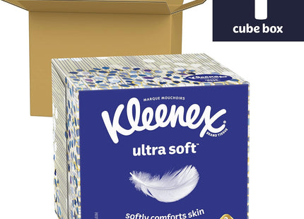 Kleenex Ultra Soft Facial Tissues Cube Box 60ct (4 Pack) - Personal Care > Skin