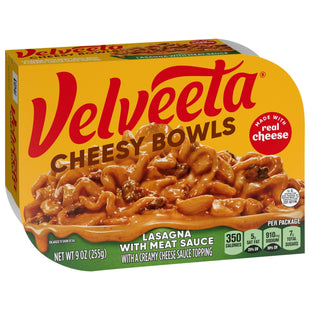 Kraft Velveeta Lasagna with Meat Sauce Cheesy Skillets Singles 9oz (12 Pack) - Food & Beverages > Prepared Ready Meals