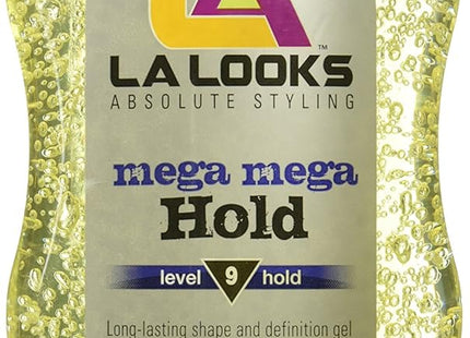 L.A. Looks Mega Hold Hair Styling Gel Level #9 Unisex 20oz (12 Pack) - Personal Care > & Products