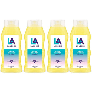 L.A. Looks Mega Hold Hair Styling Gel Level #9 Unisex 20oz (4 Pack) - Personal Care > & Products