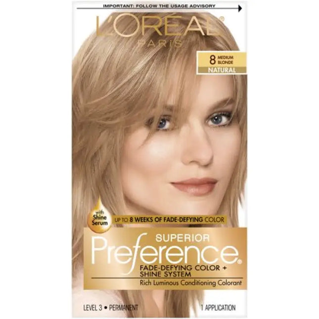 l’oreal preference hair color, light golden blonde