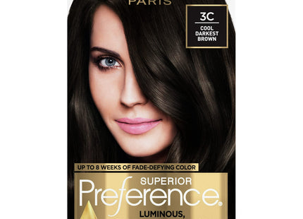 L Oreal Superior Preference Permanent HairColor 3C Cool Darkest Brown (24 Pack) - Personal Care > Hair & Styling Color