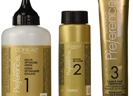 L Oreal Superior Preference Permanent HairColor 3C Cool Darkest Brown (24 Pack) - Personal Care > Hair & Styling Color