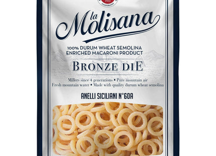 La Molisana Semolina Enric Anellini Siciliani Macaroni Pasta 16oz - Food & Beverages > Grains Cereals Noodles