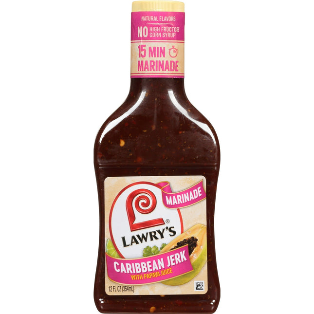 Lawry s Marinade Caribbean Jerk Cooking Sauces & Marinades 12 Floz (12 Pack) - Food Beverages > Condiments