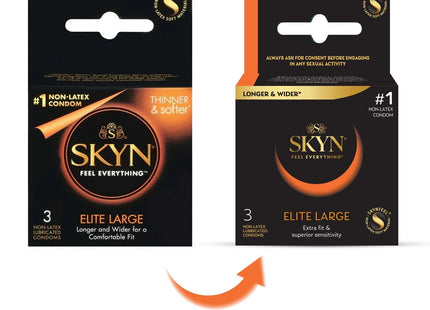 LifeStyles Skyn Non-Latex Lubricated Condoms Elite Large 3ct (12 Pack) - Health Care > Sexual Wellness & Contraceptives