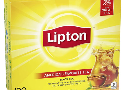 Lipton Black Bags Iced or Hot Natural Taste unsweetened 100ct (10 Pack) - Food & Beverages > Non-Alcoholic Drinks