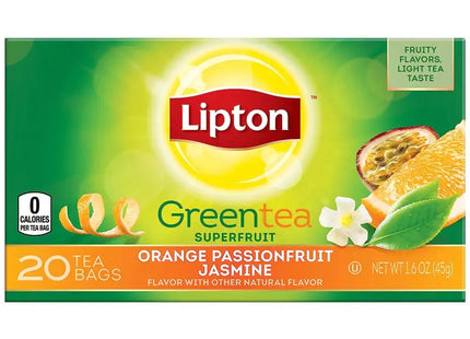 liptoni green tea orange jasmine 20 tea bags