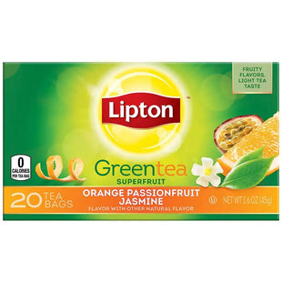 liptoni green tea orange jasmine 20 tea bags