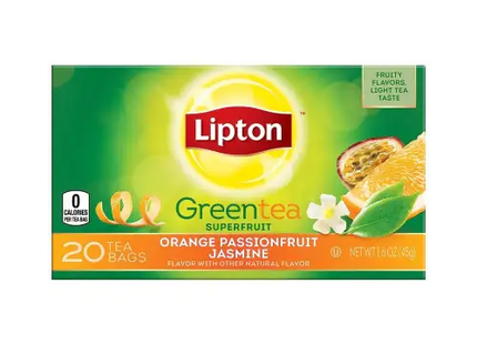 liptoni green tea orange jasmine 20 tea bags